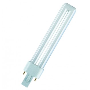 Лампа люминесцентная компактная OSRAM DULUX S - 11W/830 900lm G23 3000K - 4050300025759