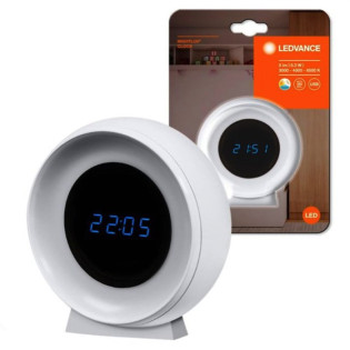 Ночник-часы на аккумуляторе NIGHTLUX CLOCK WHITE LEDVANCE 4058075757721