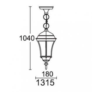 Светильник парковый 1315 DALLAS І Lusterlicht