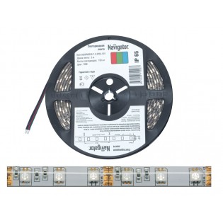 Лента светодиодная RGB (бухта 5 метров) NLS-5050RGB30-7.2-IP65-12V 71428 Navigator 