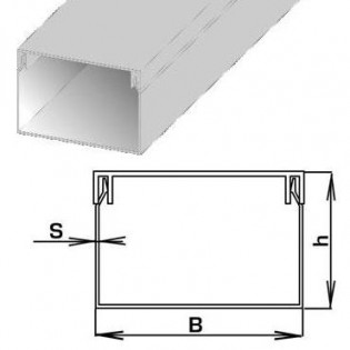 Короб ПВХ 100х60мм, 2м