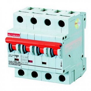 Модульный автоматический выключатель e.industrial.mcb 10кА, 4p, C, 10А E.NEXT