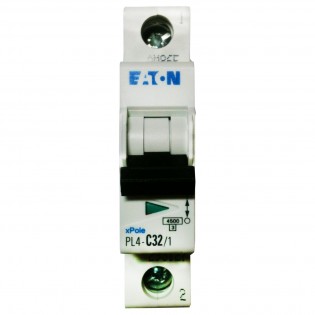 Автоматический выключатель PL4-C63/1, 4.5kA, 1p, 63A MOELLER-EATON