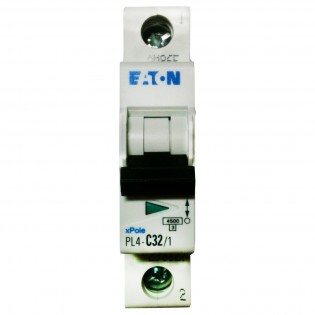 Модульный автоматический выключатель PL6-C50/1, 6kA, 1p, 50A MOELLER-EATON