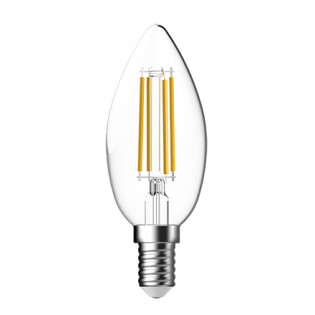 Лампа светодиодная филаментная LED Fil Candle 4.5W 827 E14 CL Tungsram