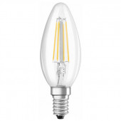 Лампа светодиодная свеча LED CL B40 DIM 4,8W/827 230V FIL E14 OSRAM 4058075437043