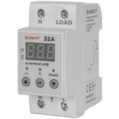 Реле контролю напруги однофазне 32А з індикацією e.control.v08 E.NEXT