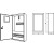 Щит под однофазный счетчик на 2+2+12 модулей, навесной, с замком