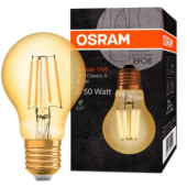 Лампа светодиодная филаментная 1906 LCL A55 6,5W/824 230V FIL GD E27 OSRAM 4058075293298