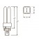 Лампа люминесцентная компактная OSRAM DULUX D - 10W/830 600lm G24d-1 3000K - 4050300025681