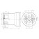 Патрон для газоразрядных ламп (cо стальной гильзой) - Vossloh-Schwabe фарфор белый T270 E40 (тип 12800) - 532602