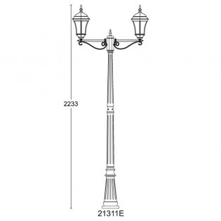 Светильник парковый 21311E DALLAS І Lusterlicht