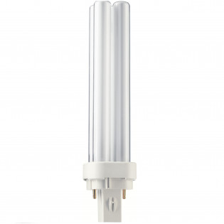 Лампа компактная люминесцентная - Philips MASTER PL-C 2-pin 18W 3000K G24d-2 1200lm - 927905783040