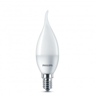 Лампа светодиодная свеча на ветру ESSLEDCandle 6.5-75W E14 840 BA35NDFRRCA Philips - 929001905807