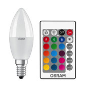 Лампа світлодіодна LED CL B40 REM 5,5W/827 230V FR E14 4X1 пульт в комплекті OSRAM 4058075430853