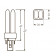 Лампа люмінесцентна компактна OSRAM DULUX D - 10W/830 600lm G24d-1 3000K - 4050300025681